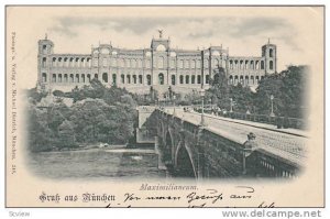 Gruss aus Munchen, Germany,1890s; Maximilianeum