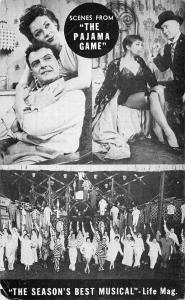 Chicago Illinois Shubert Theatre Pajama Game Scenes Antique Postcard J47214