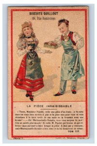 1880s French Biscuits Guillout Chocolat Science Game Trick #7 F158