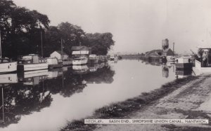 Basin End Shropshire Union Canal Real Photo Postcard