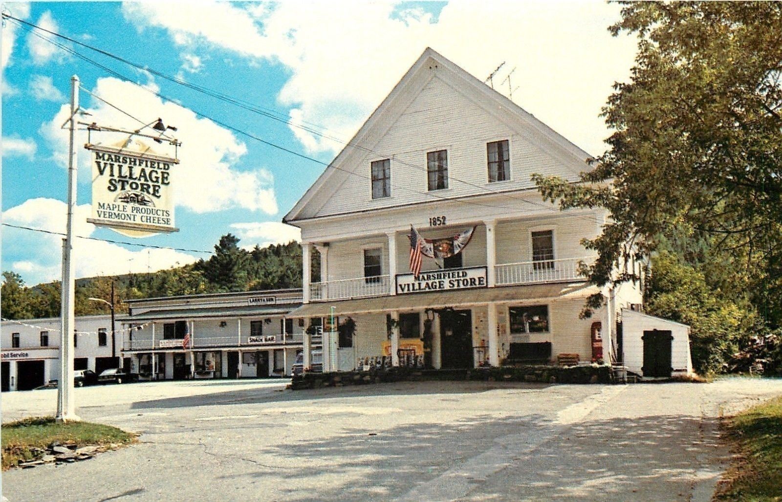 Marshfield VermontMarshfield Village StoreFront EntranceSign1960s