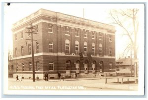 1938 Federal Post Office Building Pendleton Oregon OR RPPC Photo Postcard