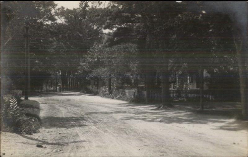 Road Scene - Barrington RI Written on Back c1910 Real Photo Postcard