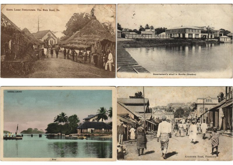 SIERRA LEONE AFRICA 48 Vintage Postcards Pre-1940 (L3036)