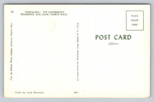 Fortaleza   San Juan  Puerto Rico    Postcard