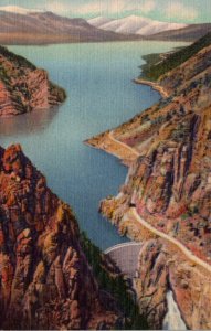 Yellowstone National Park Shoshone Dam and Lake On Cody Road To Eastern Entra...