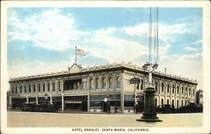 Santa Maria California CA Hotel Bradley Vintage Postcard