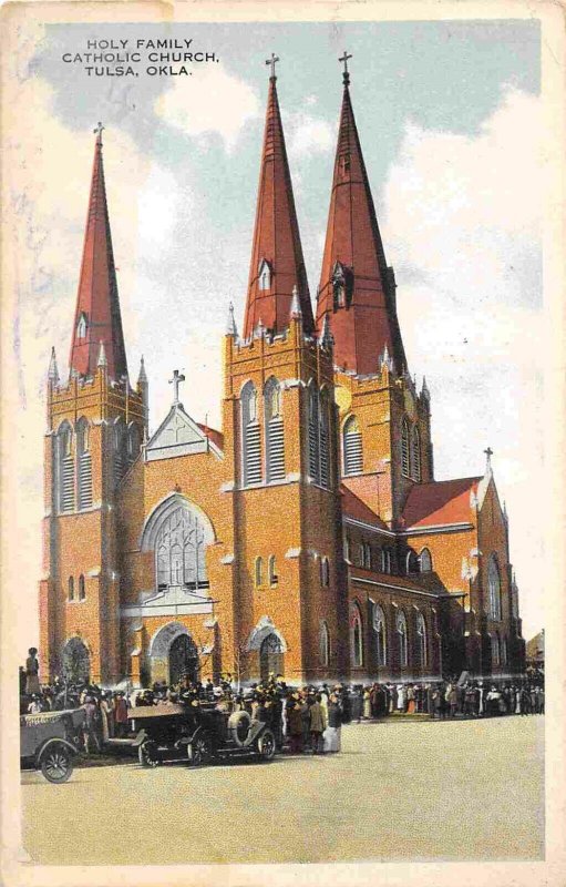 Holy Family Catholic Church Tulsa Oklahoma 1916 postcard