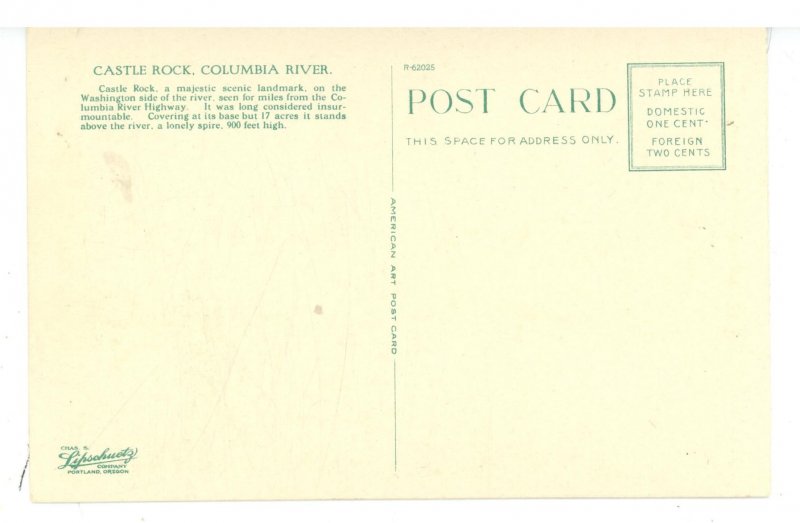 OR - Columbia River Highway. Castle rock