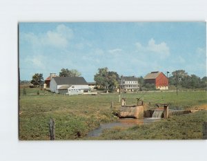 Postcard A typical Amish farm, Ephrata, Pennsylvania