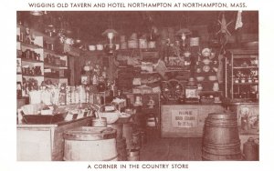 Vintage Postcard Wiggins Old Tavern & Hotel Northampton Massachusetts MA