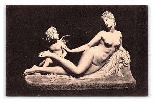 Postcard Tenerani's Venus And Cupid Statue Valentine Series