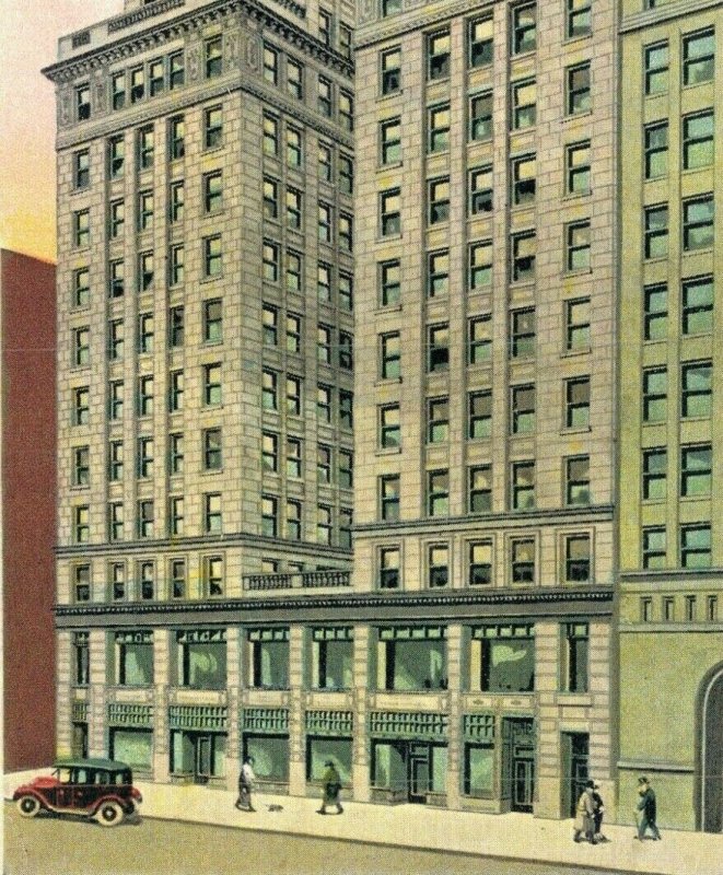 USA Commonwealth Atlantic National Bank Building Boston Vintage Postcard 07.72 