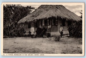 Sierra Leone Postcard Bungalow in the Colony c1930's Unposted Tuck Art