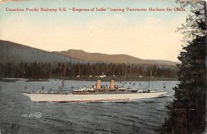 SS Empress of India Canadian Pacific Line Ship 1919 