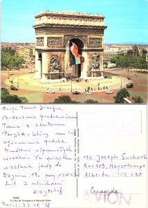 Paris - Arc de Triomphe et la Place de I'Etoile