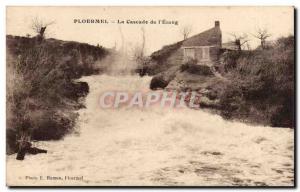 Ploermel Old Postcard The cascade of & # 39etang