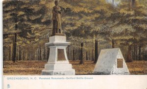 J54/ Greensboro North Carolina Postcard c1915 Morehead Monument Battle 67