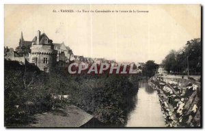 Old Postcard Vannes La Tour du Connetable and have the Garenne washhouse Lava...