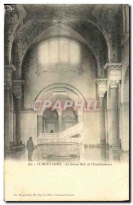 Old Postcard Le Mont Dore The Great Hall of the Establishment