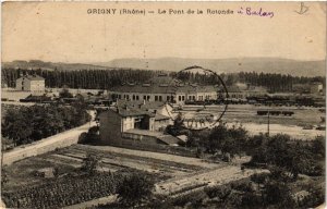 CPA GRIGNY Le Pont de la Rotonde (443730)