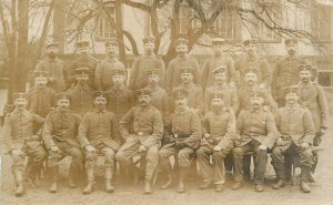 German army military uniforms regiment souvenir photo postcard ww1