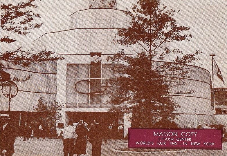 Postcard Maison Coty Charm Center World's Fair New York