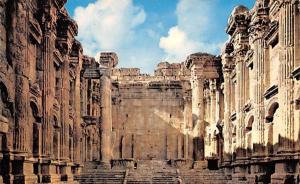 Baalbek, Lebanon Postcard, Carte Postale Temple of Baccus, Dedicated to Wine ...