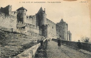 Set of 10 vintage postcards - The cite of Carcassonne, France