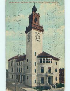 Divided Back POST OFFICE SCENE Jacksonville Florida FL hs1739