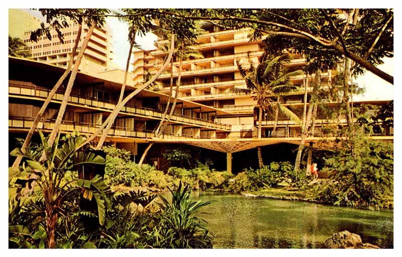 Postcard HOTEL SCENE State of Hawaii HI AS2496