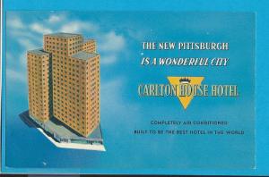 Postcard Carlton House Hotel New Pittsburgh,   Pennsylvania    # 203