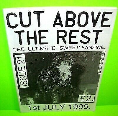 Sweet Cut Above The Rest VINTAGE Official Fanzine issue #21 Glam Hard Rock 1990s