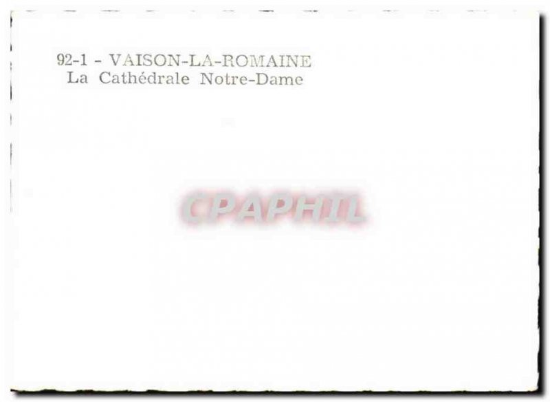 Postcard Modern Vaison la Romaine The Notre Dame Cathedral