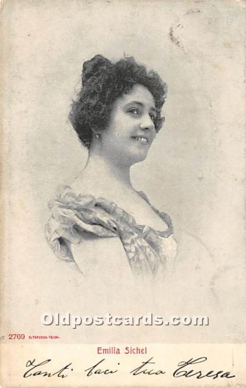 Emilia Sichel Theater Actor / Actress Postal Used Unknown 