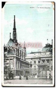 Old Postcard Paris La Sainte Chapelle