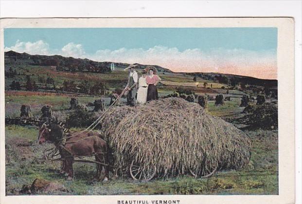 Vermont Haymaking Scene 1924