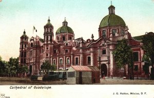 Vintage Postcard 1900's Church Cathedral of Guadalupe J.G. Hatton Mexico D.F. MX