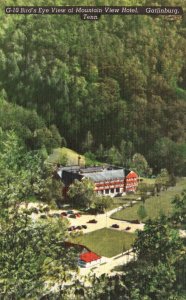 Vintage Postcard 1930's Birds Eye View Hotel National Park Gatlinburg Tennessee