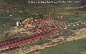 Iowa Fort Dodge Air View Of The United States Gypsum Company Mill 1945