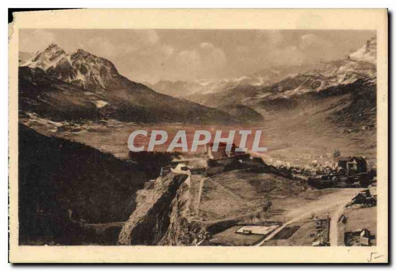 Old Postcard Briancon view Fort Salettes