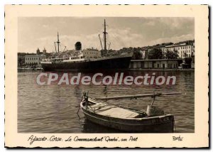 Modern Postcard Ajaccio Corsica Commander Quere Au Port