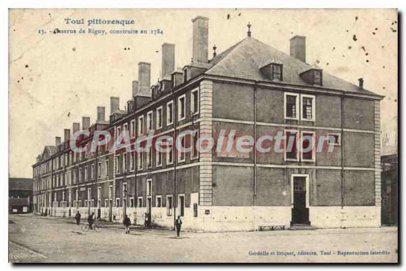 Postcard Old Barracks Picturesque Toul De Rigny Built in 1784