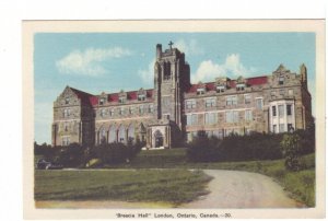 Brescia Hall, University College, London, Ontario, Vintage PECO Postcard, NOS