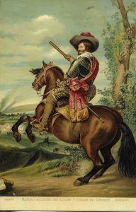 Duque de Olivares, by Velazquez Fine paint old vintage Stengel PC # 29030...