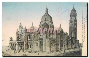 Old Postcard Basilica of Sacre Coeur in Montmartre