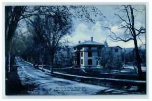 1916 Phi Delta Theta House And Maple Avenue Amherst Massachusetts MA Postcard