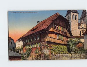 Postcard Altes Haus bei der Hofkirche, Lucerne, Switzerland