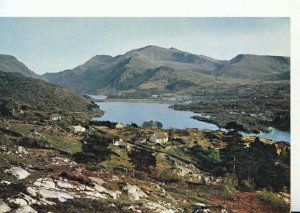 Wales Postcard - The Snowdon Massif from Fachwen - Caernarvonshire - Ref TZ2290