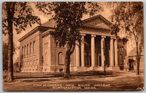 Vtg Northampton Massachusetts MA John M Greene Hall Smith College 1920s Postcard